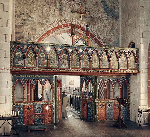 St Mary's Church - How the nave looked in 1800.